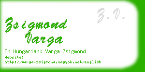 zsigmond varga business card